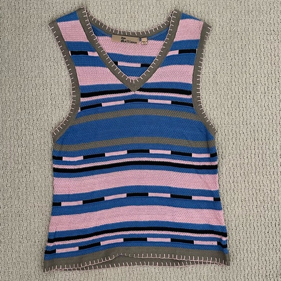 Vintage John Galliano Knit V-Neck Vest - Picture 1 of 6